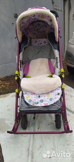 Детские санки коляска ника