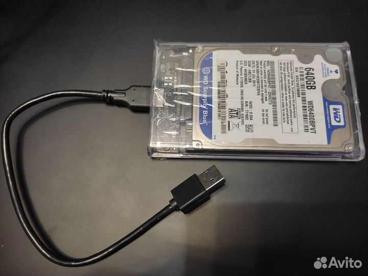 Внешний USB HDD Western Digital 640Gb
