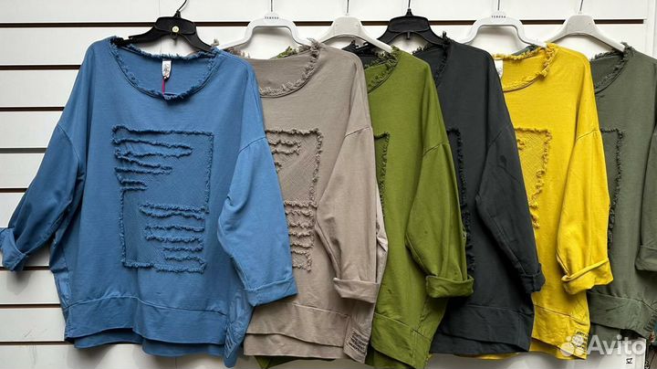 Кофта. Туника. Большой размер. Италия