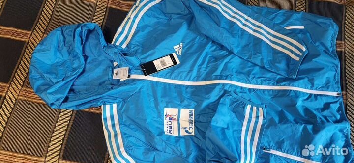 Куртка ветровка р.L adidas Сб.России лыжная бег