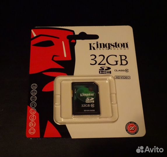 Карта памяти sdhc Kingston 32Gb (SD10V/32GB) новая