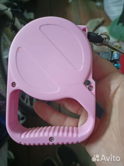 Рулетка поводок с ошейником для кошек и собак