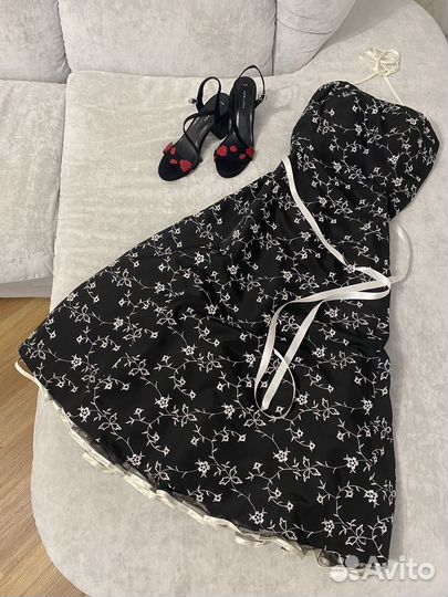 Вечернее выпускное платье миди 40- 42 /xs-s