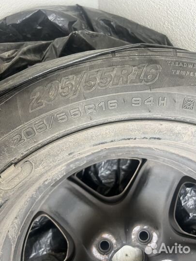 Оригинальные диски с резиной opel r16