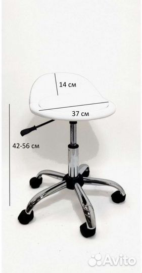 Новый стул мастера полуспинка белый