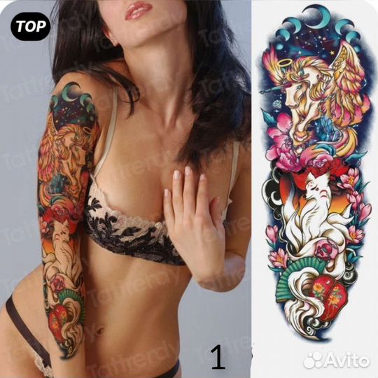 Красивые временные тату наклейки для девушек