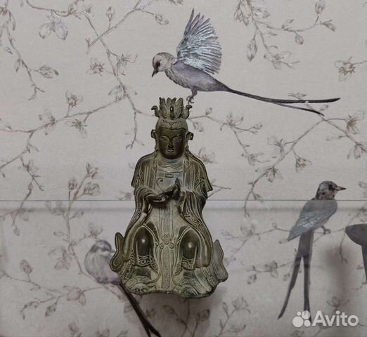 Статуэтка Будды старенькая металл