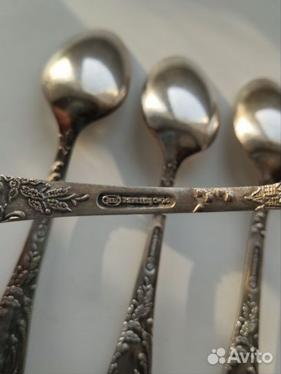 Чайные ложки мельхиор
