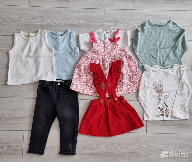 Одежда для девочки 86р. zara, hm, mothercare