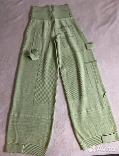 Брюки шерсть трикотаж S новые