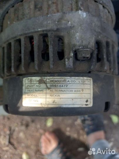 Генератор на daewoo nexia поколения от 2012