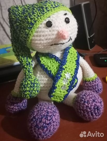 Снеговик вязаный
