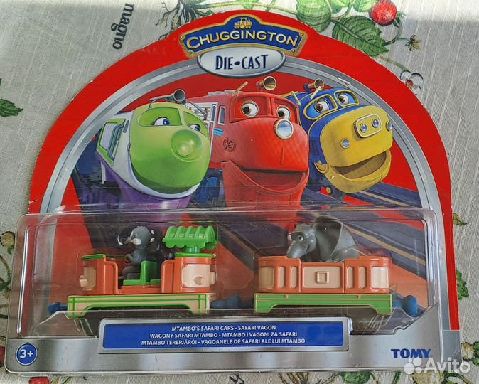 Паровозик Chuggington Уилсон с прицепом и Сафари в