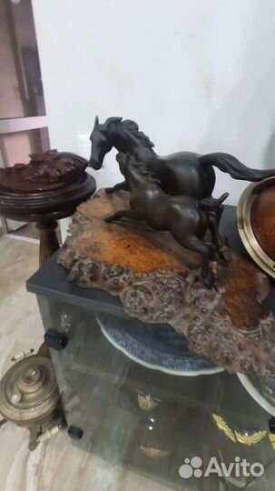 Статуэтка кони бронза