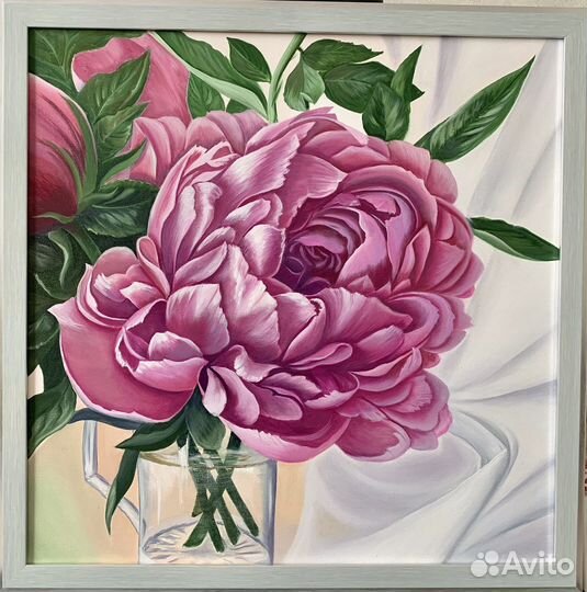 Картина маслом цветы