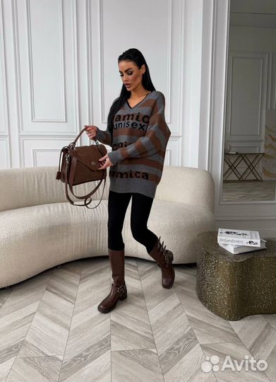 Удлиненный свитер (хит 2024)