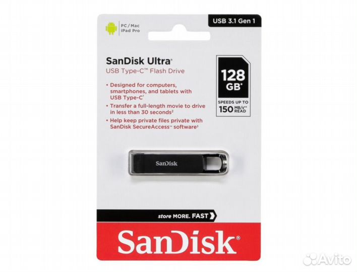 Flash Usb 3.1 SanDisk Ultra на 128GB