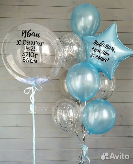 Шары на выписку из роддома Воронеж