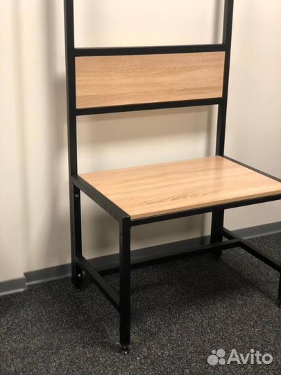 Скамейка для раздевалок с вешалкой лд-1200 с лдсп