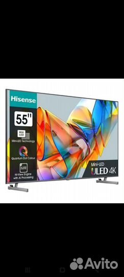 Новый телевизор hisense 55u6