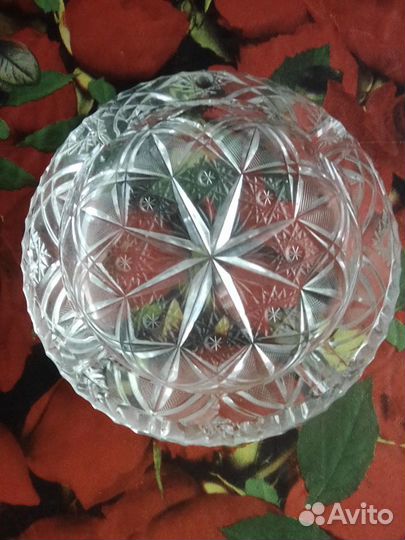 Солидная джентельменская хрустальная пепельница