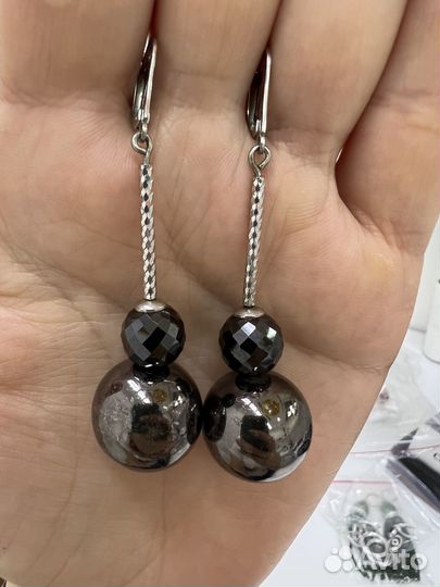 Серьги серебро