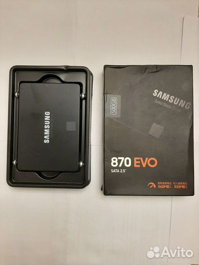 Жесткий диск 500 гб ssd Samsung 870EVO с крепежом