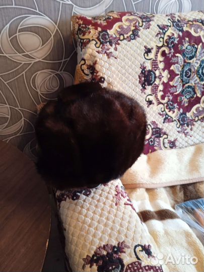 Норковая шапка мужская