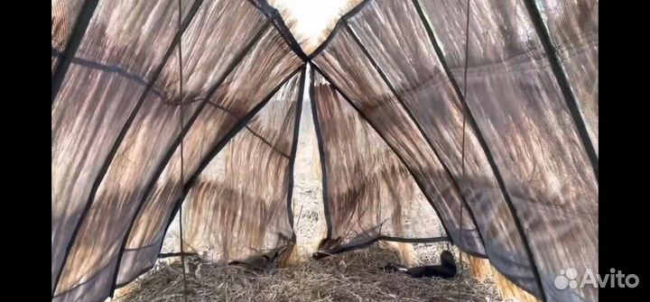 Скрадок засидка для охоты на гуся