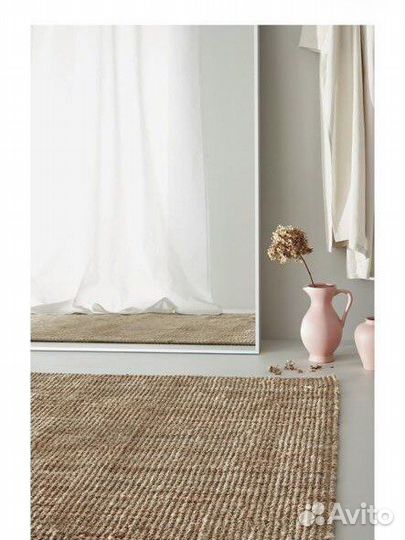 Новый ковер джутовый IKEA Lohals 0,8*1,5м