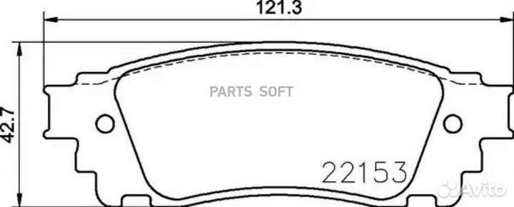 Brembo P83166 Колодки тормозные дисковые задн. lex