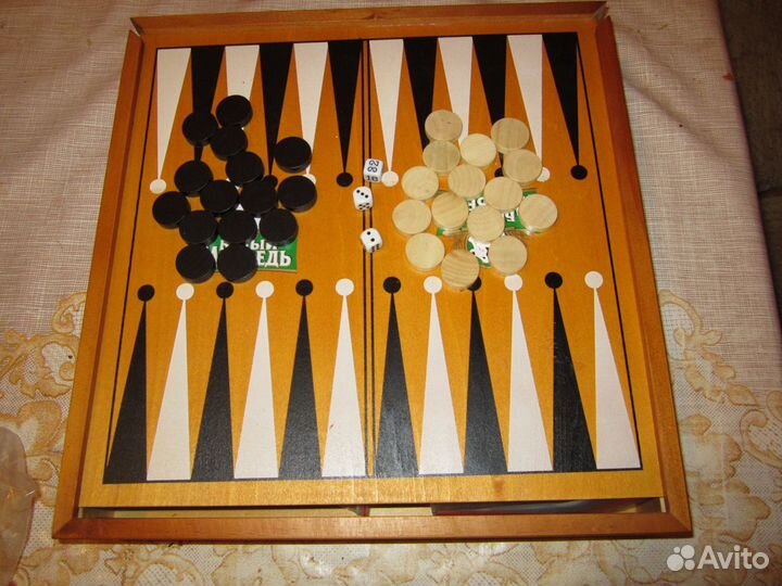 Набор настольных Игр (Нарды,шахматы,домино,карты)