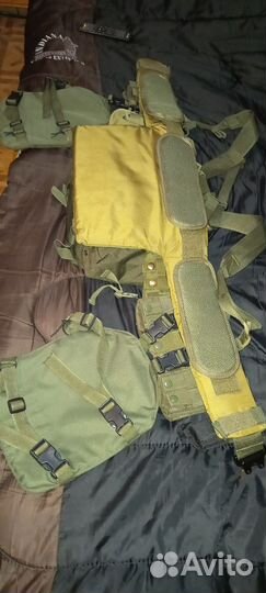Снаряжение военное,бронежилет,пояс,рюкзак