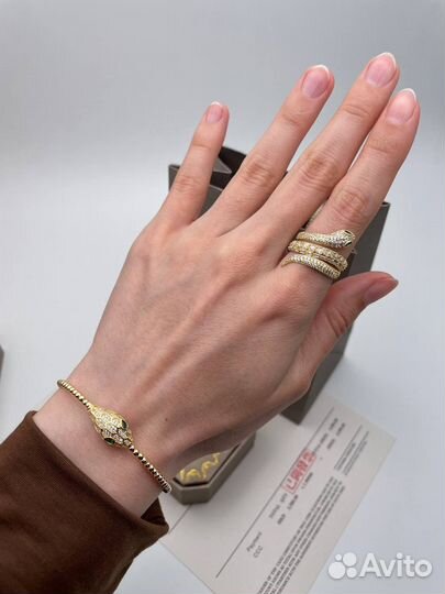 Браслет и кольцо bvlgari