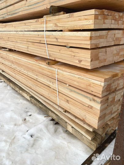 Доска обрезная 40х100х6000мм