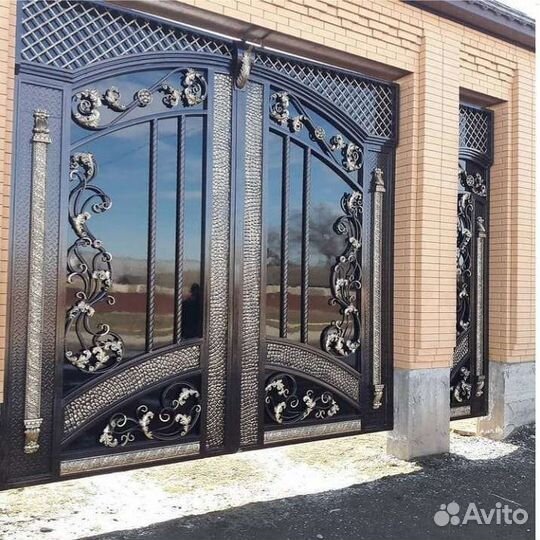 Ворота кованые под ключ