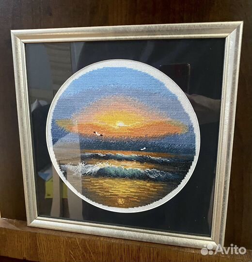 Паспарту круглое, диаметр 20 см, на рамку 25х25