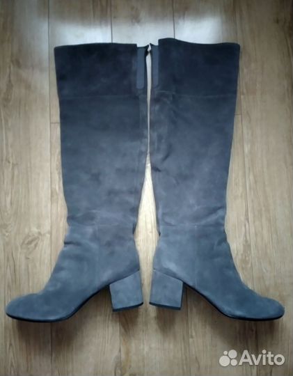 Сапоги ботфорты замша Clarks, Англия