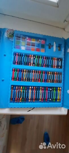 Чемоданчик для рисования для скетчбуков восковые