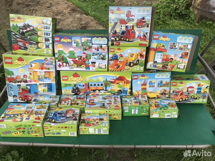 Коробки из-под наборов лего дупло