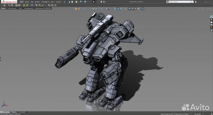 Модель меха MWO Marauder II