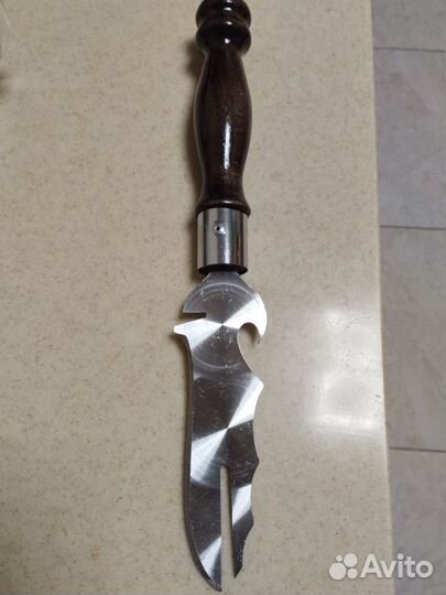 Нож вилка для снятия шашлыка, качество на уровне