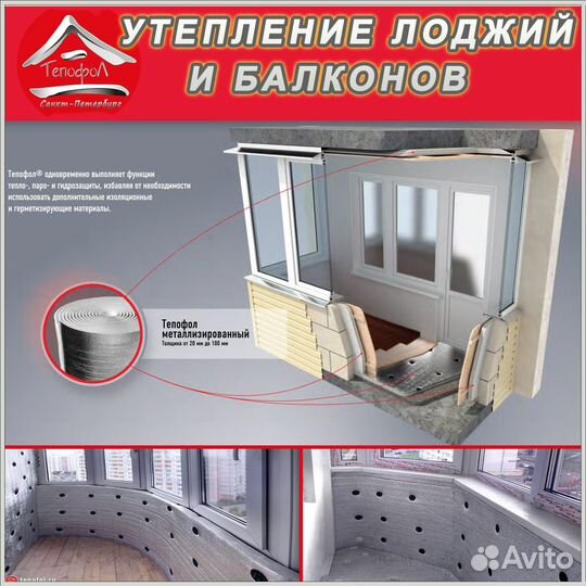 Утеплитель Тепофол В30