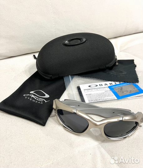 Очки oakley plate silver metal