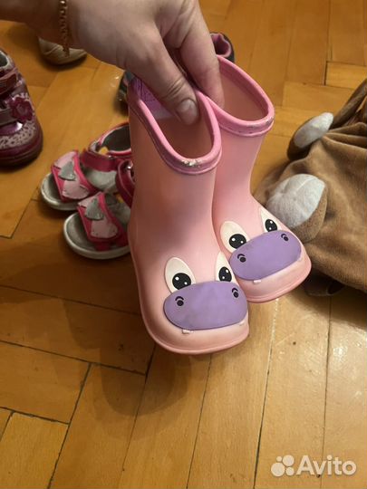 Детская обувь для девочек с пакетом 20-21