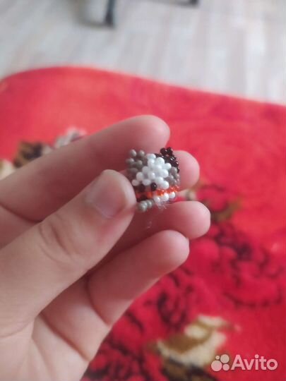 Амигуруми котик из бисера