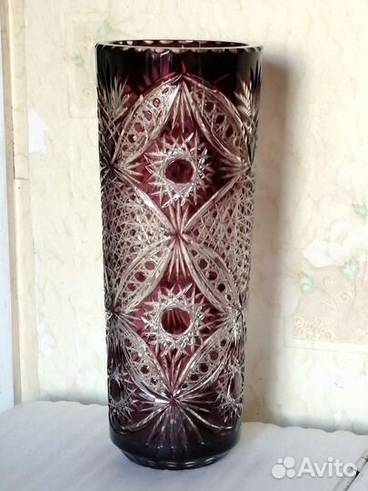 Большая ваза СССР. Н-45 см. Толщ. 1,5 см. 5,4 кг