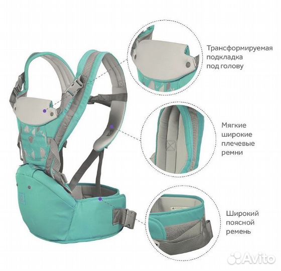 Слинг, кенгуру переноска для детей, эргорюкзак