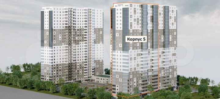 3-к. квартира, 97,6 м², 12/27 эт.