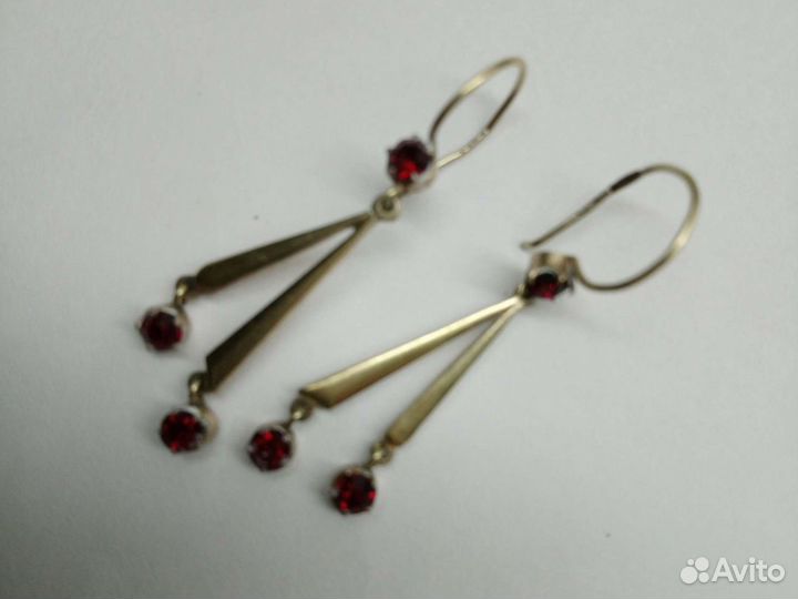 Серьги бижутерное серебро